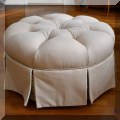 F03. Tufted ottoman. 19&rdquo;h x 35&rdquo;w 